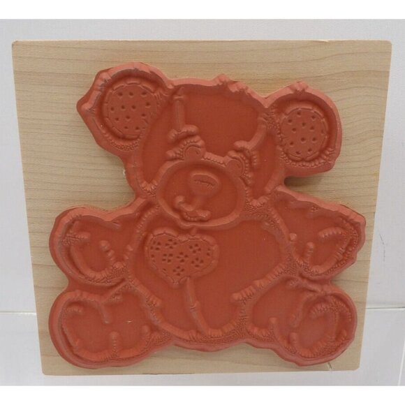 Cuddly Teddy Bear Stamp #K-980 ©1995 PSX - Picture 2 of 2